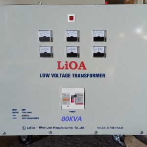 MÁY BIẾN ÁP LIOA NHẬT LINH 380V RA 220V 200V 80KW
