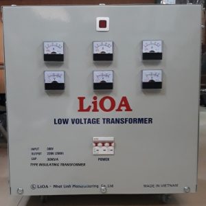 máy biến áp 3 pha cách ly input 380v output 220v 200v