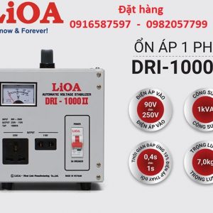ổn áp lioa 1000w dải 50v-250v mã drii 1000ii