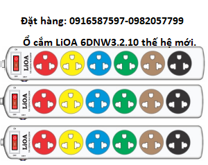 o cam dien lioa 6 o, o cam dien lioa 3 chau, o cam lioa 6 lo, o cam dien 6 o, o cam dien 6 lo, o cam dien 3 chau, o cam dien lioa ma 6dnw3.2.10, o cam dien cong suat 2200w, o cam dien 10a, o cam dien 220vac