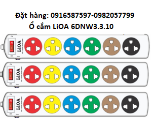 o cam dien lioa 6 o, o cam dien lioa 3 chau, o cam lioa 6 lo, o cam dien 6 o, o cam dien 6 lo, o cam dien 3 chau, o cam dien lioa ma 6dnw3.3.10, o cam dien cong suat 2200w, o cam dien 10a, o cam dien 220vac