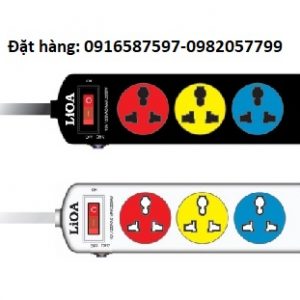 ổ cắm điện lioa nhật linh 3 chấu 3 ổ