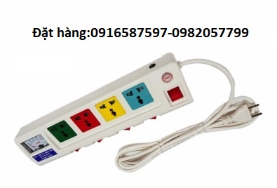 ổ cắm lioa thế hệ mới mẫu 4ofssv3-3 4 ổ 3 chấu