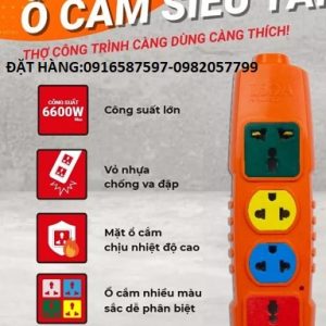 ổ cắm lioa siêu tải công suất 30a, ổ cắm siêu tải công suất 6600w
