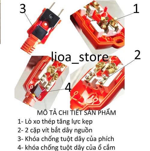 ổ cắm lioa siêu tải công suất 30a, ổ cắm siêu tải công suất 6600w