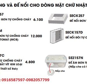 bảng giá đế âm và đế nổi e18, e18s