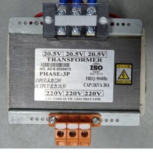 biến áp 3 pha 220v ra 20,5v