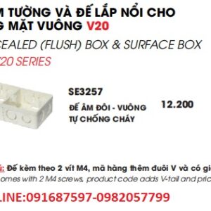 đế âm và đế nổi dòng v20