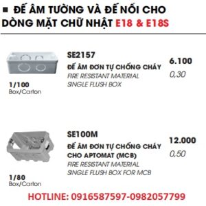 đế âm đế nổi dòng e18 và e18s