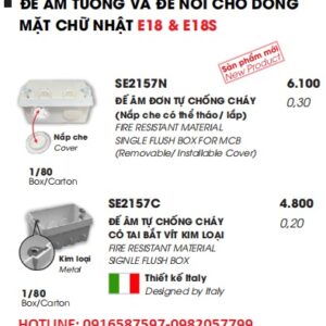 đế âm đế nổi dòng e18 và e18s