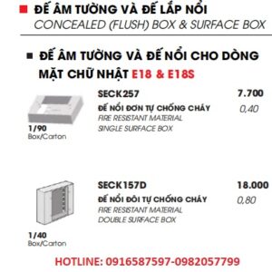 đế âm đế nổi dòng e18 và e18s
