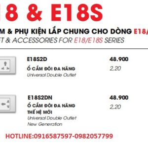ổ cắm và phụ kiện dòng e18-e18s