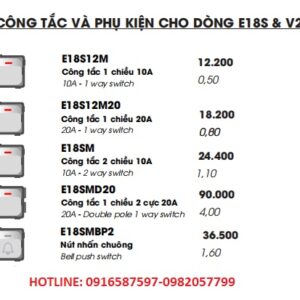 hạt công tắc dòng e18s-v20