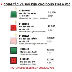 hạt đèn báo lioa dòng v18s-v20