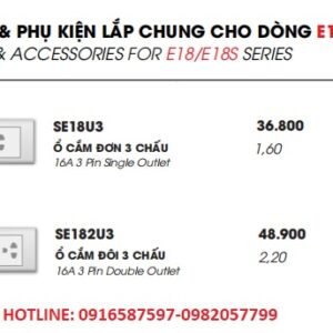 công tắc- phụ kiện dònh e18-e18s