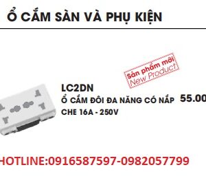 ổ cắm âm sàn lioa mã lc2dn