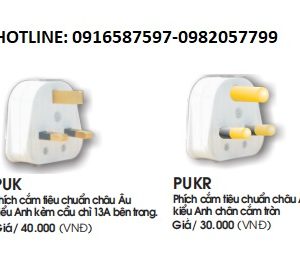 phích cắm châu âu lioa puk, pukr