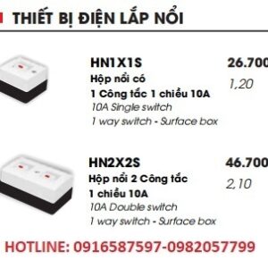 thiết bị điện lắp nổi lioa