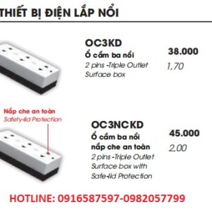 thiết bị điện lắp nổi lioa