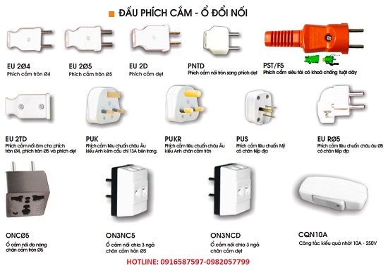 phích cắm- ổ đổi nối lioa