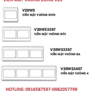 viền mặt vuông dòng v20 lioa