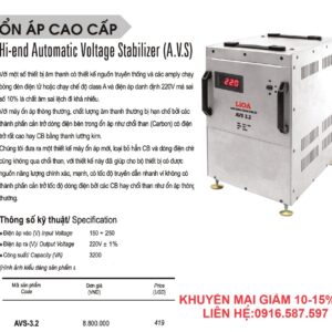 on ap cach ly avs 3.2 lioa nhật linh