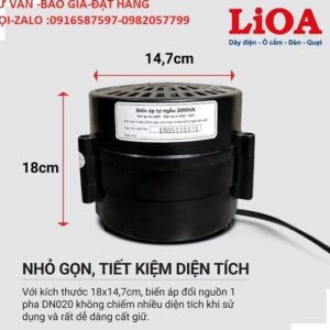 doi nguon 220v sang 100v , doi nguon lioa 2kw 1 pja mã dn 020